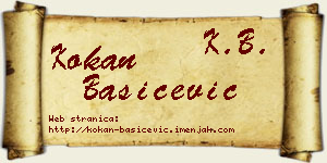 Kokan Bašičević vizit kartica
